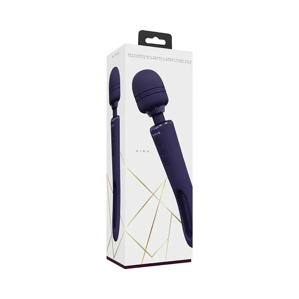 Shots Vive Kiku Rechargeable Double Ended Wand with G-Spot Stimulator - Buy At Luxury Toy X - Free 3-Day Shipping