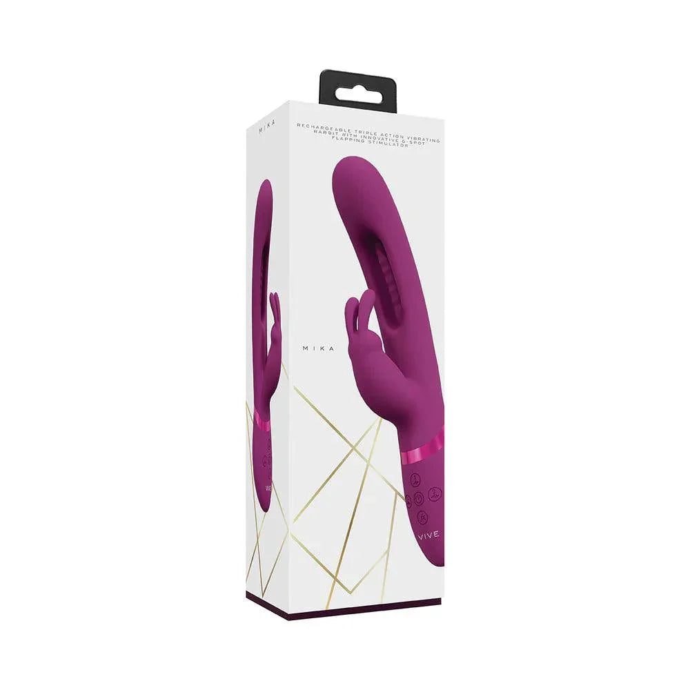 Shots Vive Mika Rechargeable Triple Motor Vibrating Rabbit with G-Spot Stimulator - Buy At Luxury Toy X - Free 3-Day Shipping