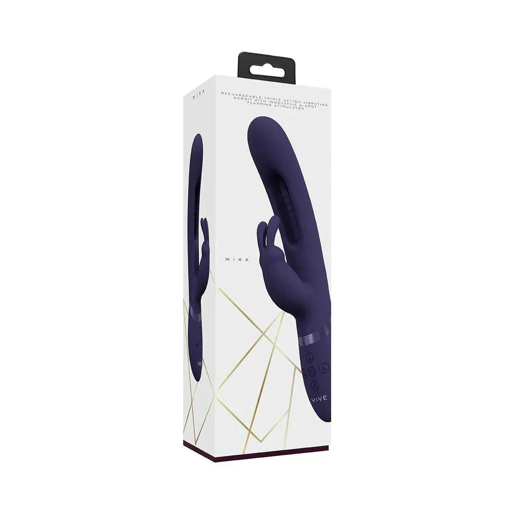 Shots Vive Mika Rechargeable Triple Motor Vibrating Rabbit with G-Spot Stimulator - Buy At Luxury Toy X - Free 3-Day Shipping