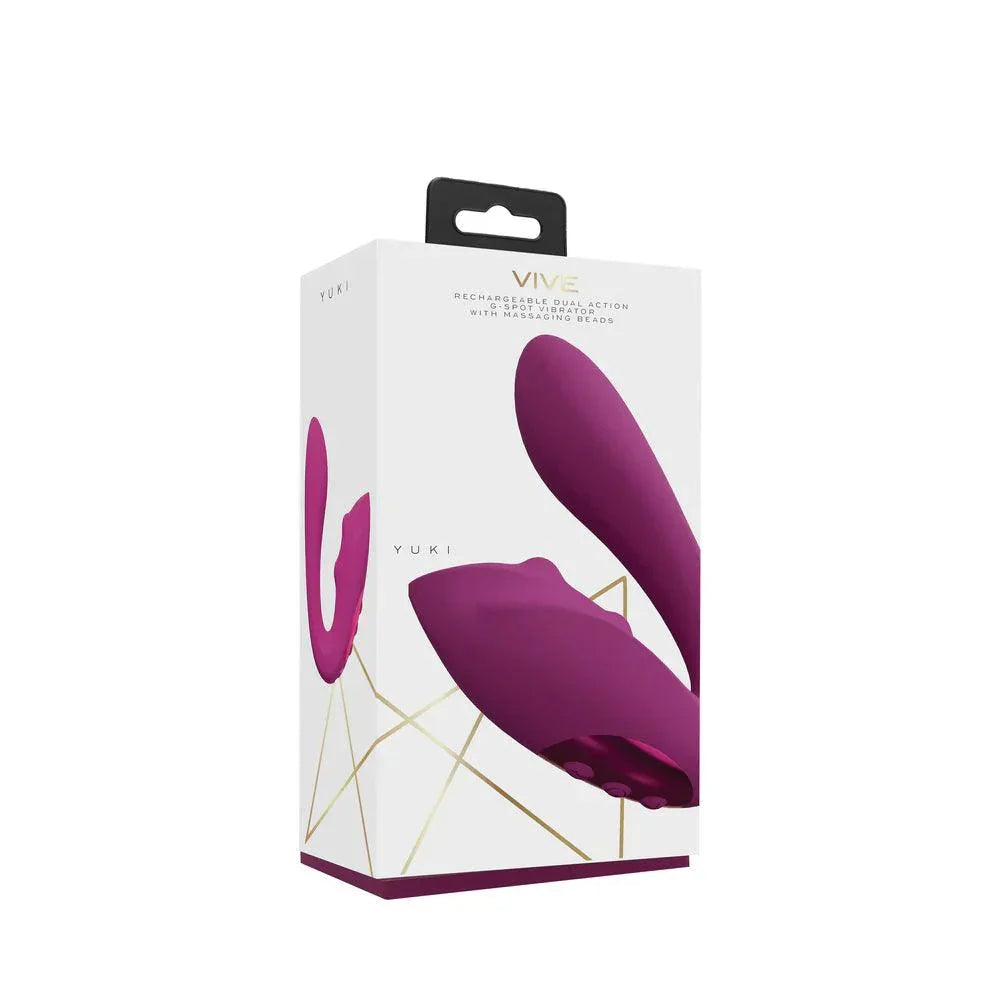 Shots Vive Yuki Rechargeable Dual Motor G-Spot Vibrator with Massaging Beads - Buy At Luxury Toy X - Free 3-Day Shipping