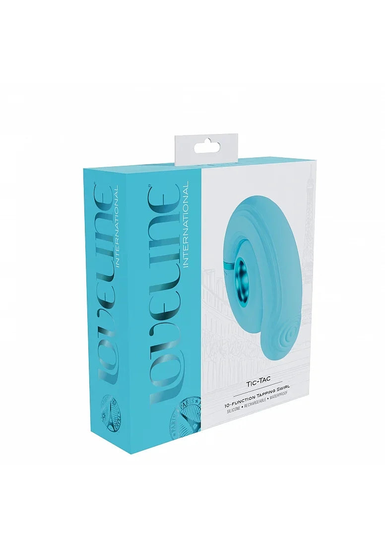 LoveLine Tic-tac Tapping Swirl Rechargeable Silicone Vibrator