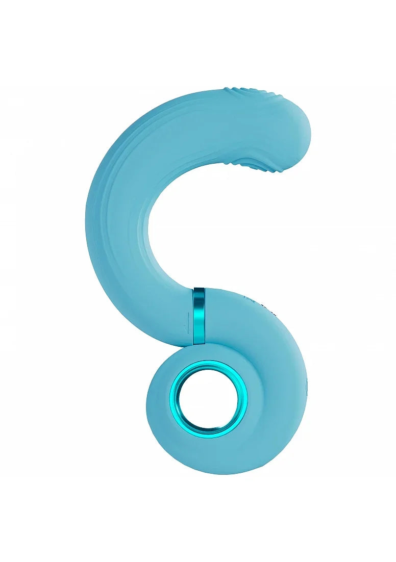 LoveLine Tic-tac Tapping Swirl Rechargeable Silicone Vibrator