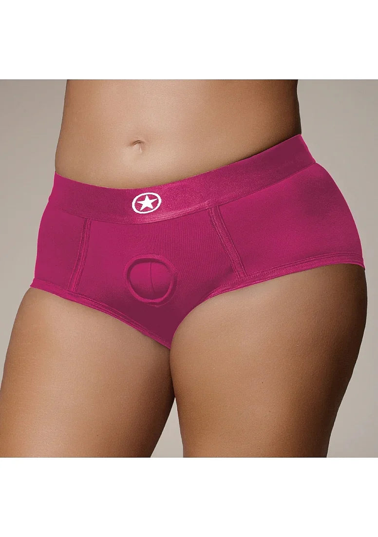 Ouch! Vibrating Strap-On Brief with Rechargeable Bullet