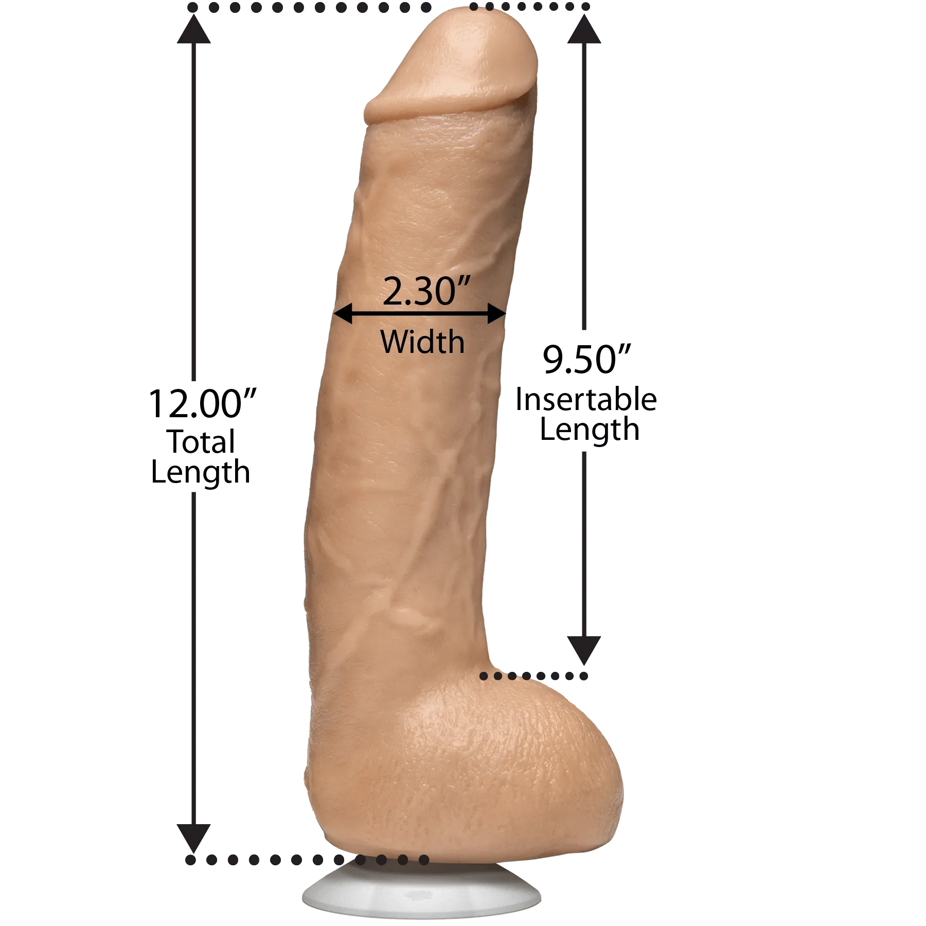 Signature Cocks Legendary John Holmes Realistic Cock 9.5in - Buy At Luxury Toy X - Free 3-Day Shipping