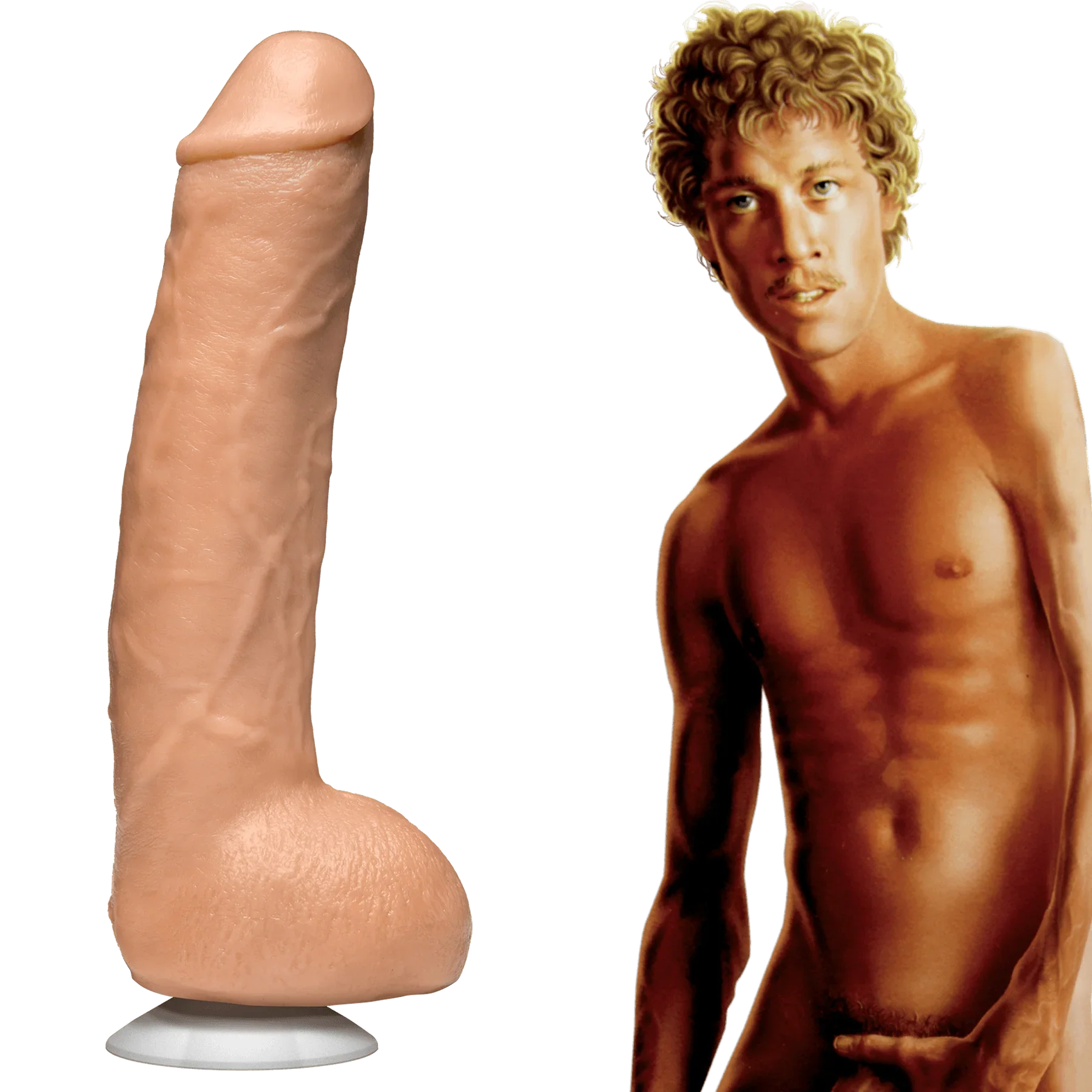 Signature Cocks Legendary John Holmes Realistic Cock 9.5in - Buy At Luxury Toy X - Free 3-Day Shipping