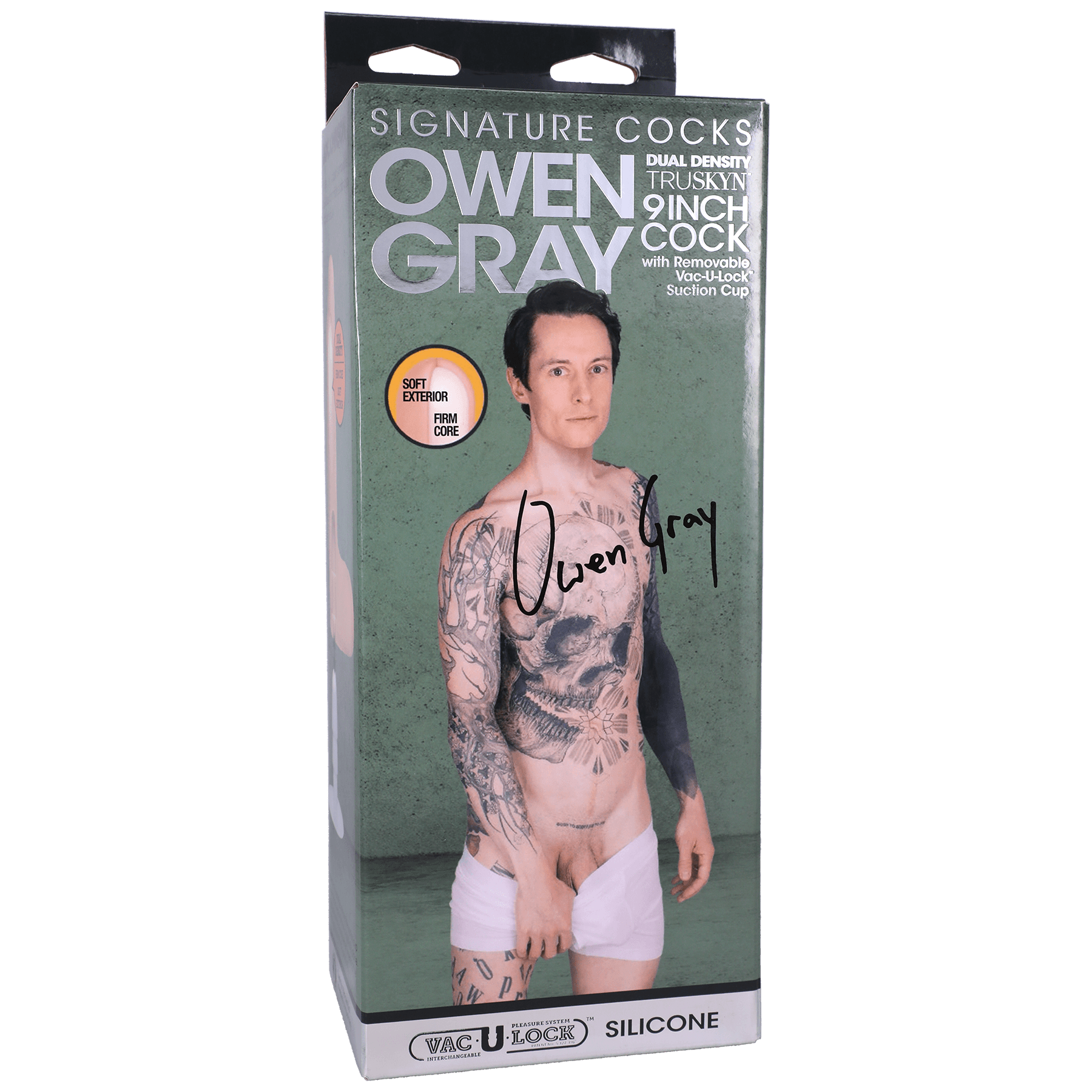 Signature Cocks Ownen Gray 9in Dildo - Buy At Luxury Toy X - Free 3-Day Shipping