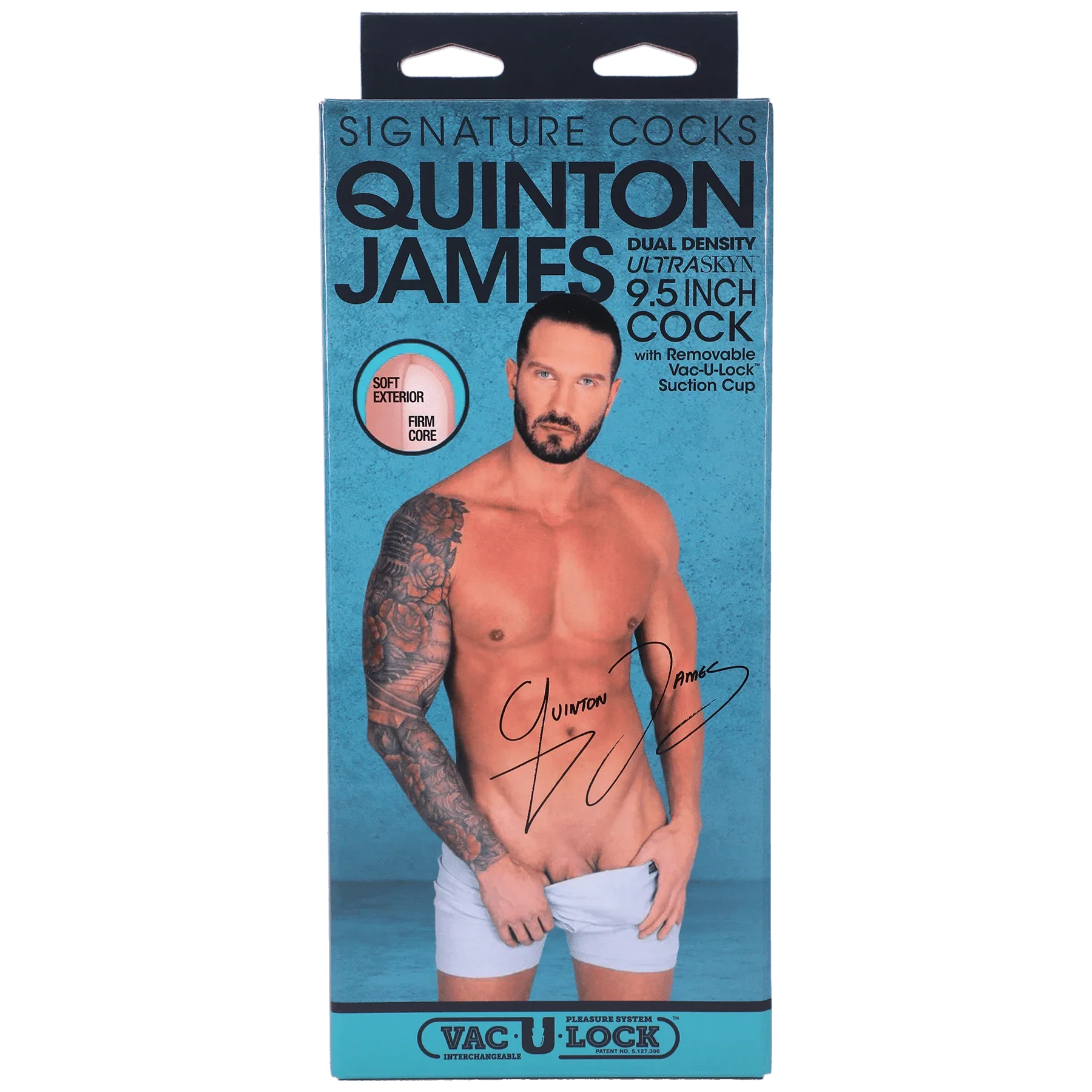 Signature Cocks Ultraskyn Quinton James Dildo 9" - Buy At Luxury Toy X - Free 3-Day Shipping
