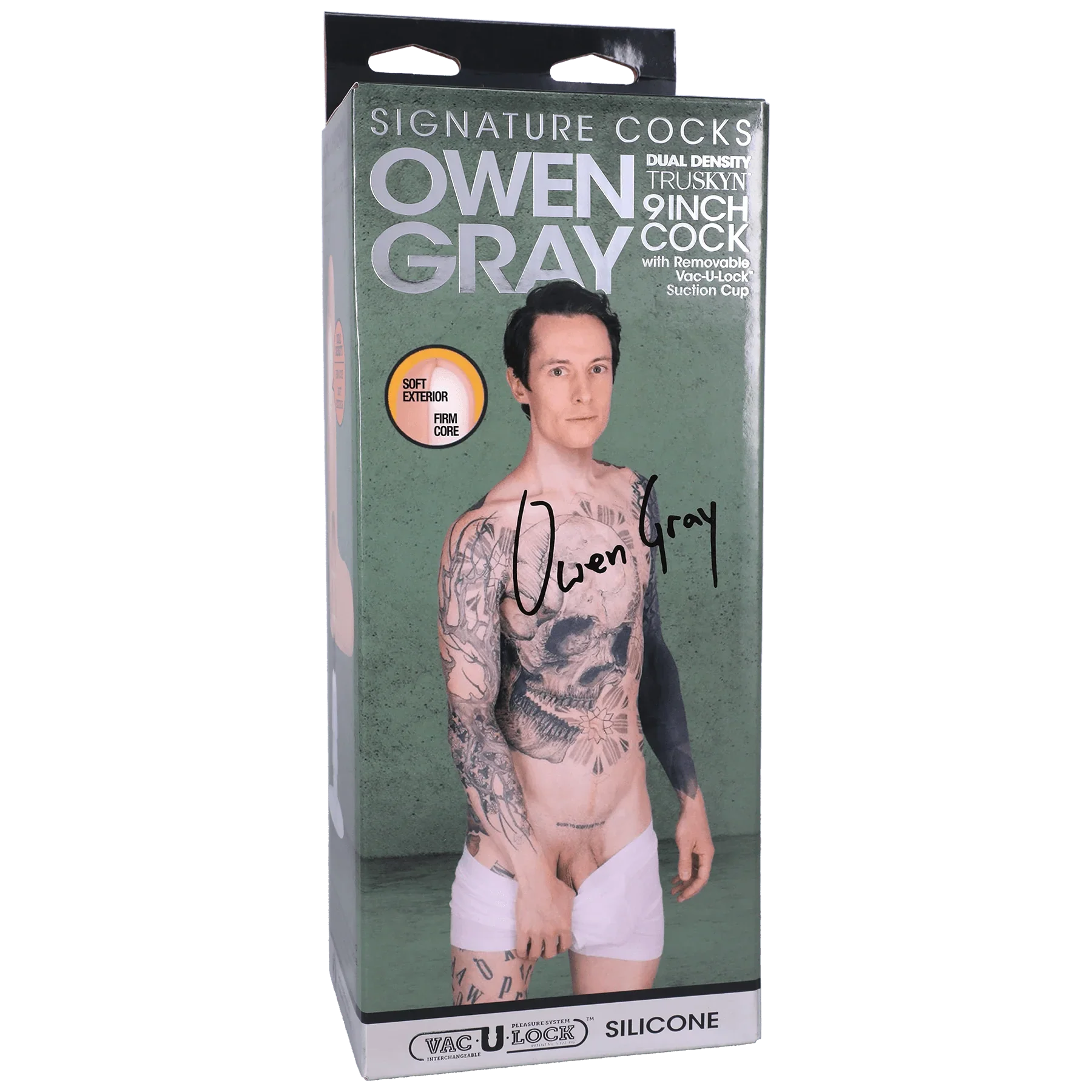 Signature Series Ownen Gray 9in Dildo - Buy At Luxury Toy X - Free 3-Day Shipping