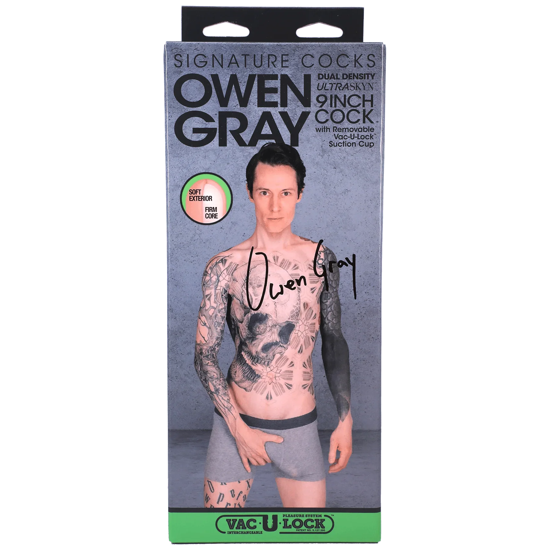 Signature Series Ownen Gray 9in Dildo - Buy At Luxury Toy X - Free 3-Day Shipping