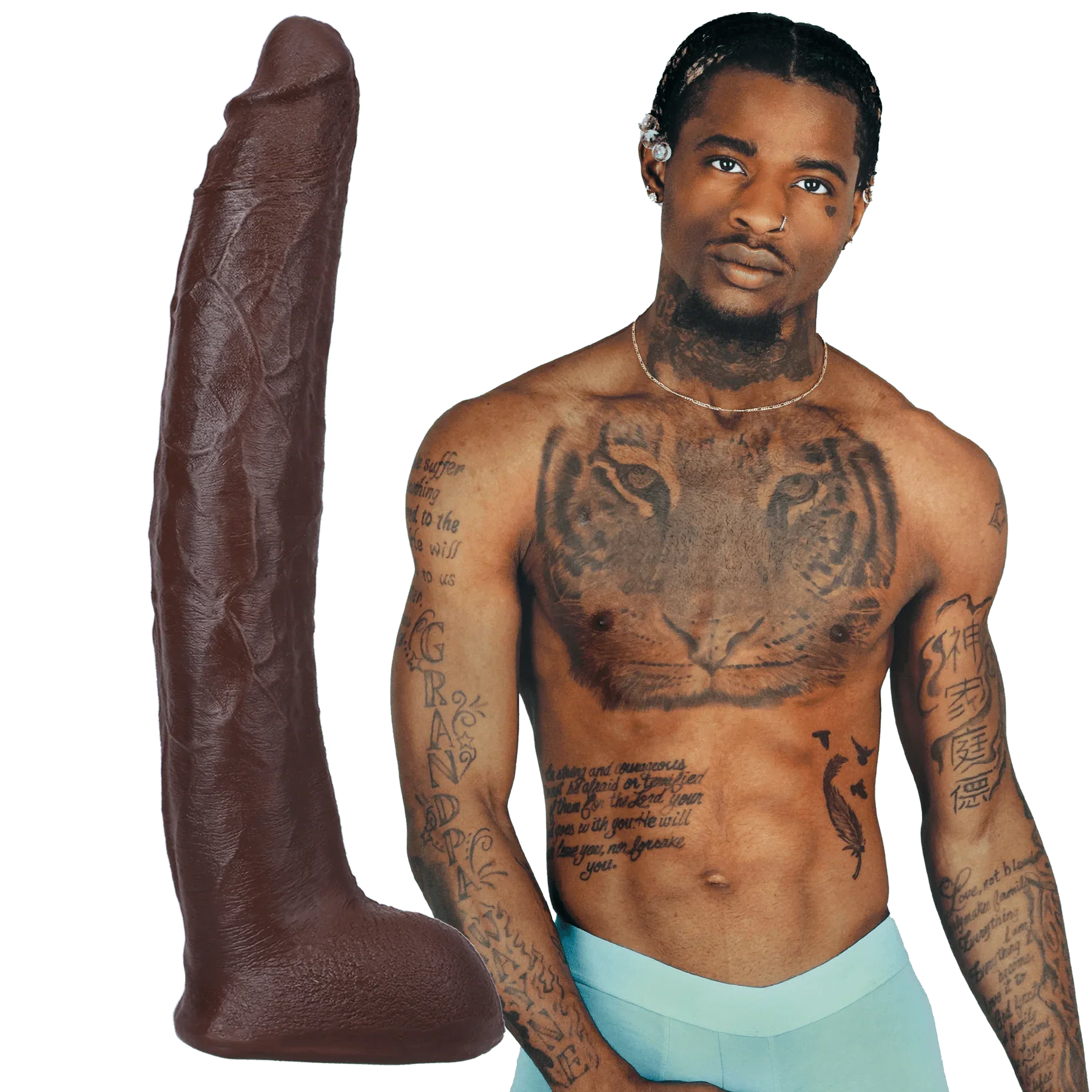 Signature Series Ultraskyn Damion Dayski 12 inch Dildo - Buy At Luxury Toy X - Free 3-Day Shipping