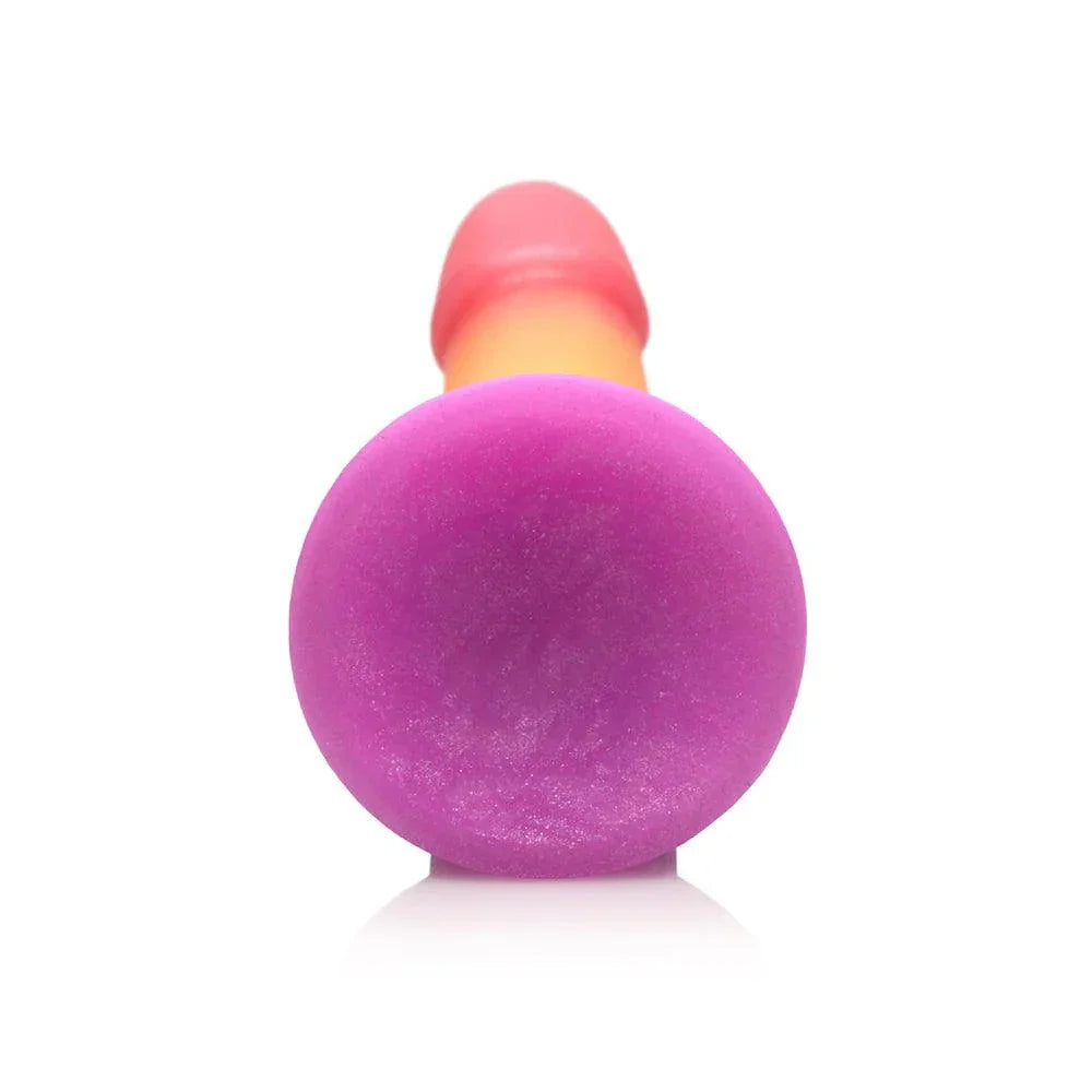 Simply Sweet Phallic 6.5 in. Silicone Dildo Rainbow - Buy At Luxury Toy X - Free 3-Day Shipping