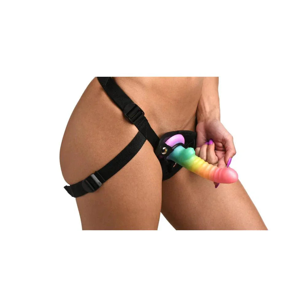 Simply Sweet Ribbed 6.5 in. Silicone Dildo - Buy At Luxury Toy X - Free 3-Day Shipping