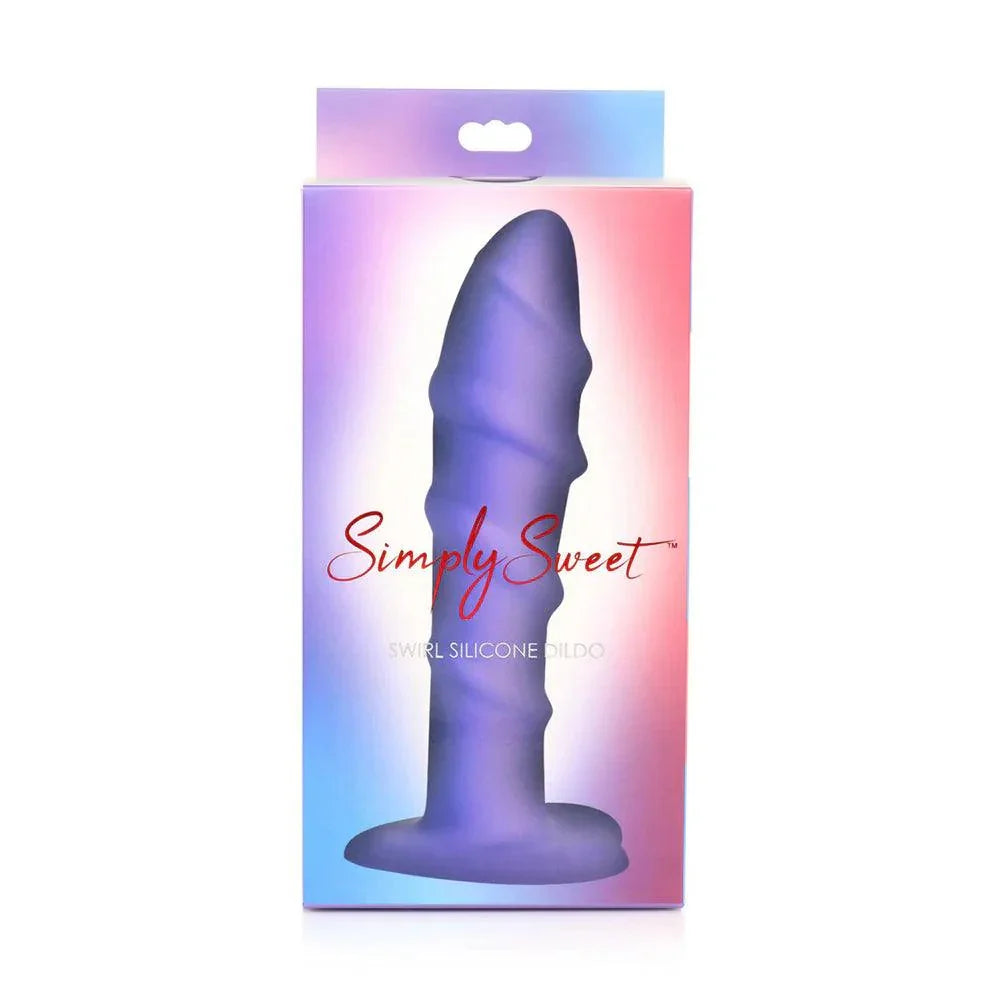 Simply Sweet Swirl 7 in. Silicone Dildo - Buy At Luxury Toy X - Free 3-Day Shipping