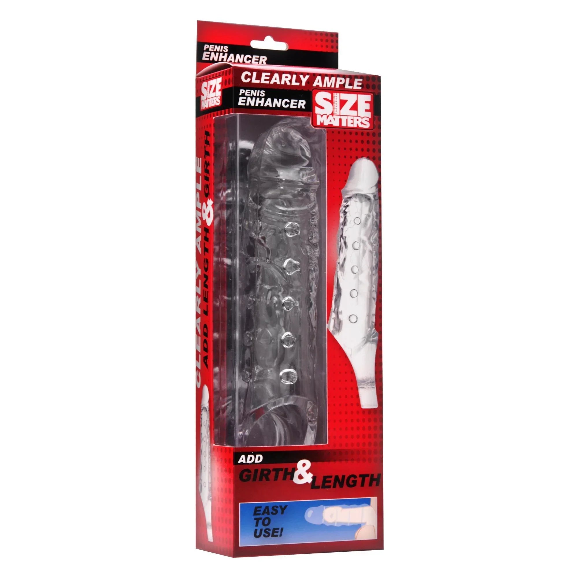 Size Matters Clearly Ample Penis Enhancer Sheath - Buy At Luxury Toy X - Free 3-Day Shipping
