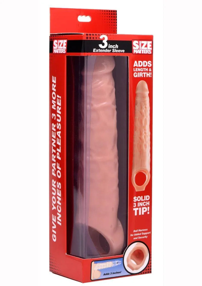Size Matters Penis Enhancer Sleeve 3in - Buy At Luxury Toy X - Free 3-Day Shipping