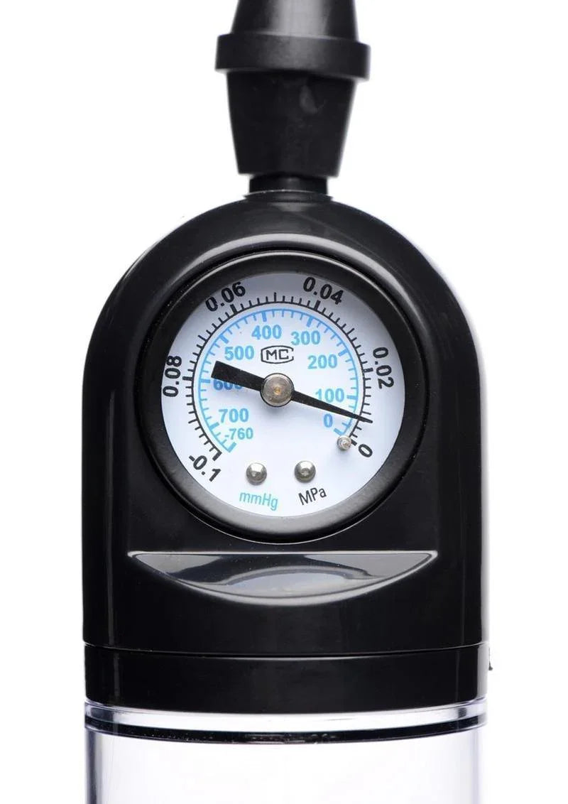 Size Matters Trigger Penis Pump with Built-in Pressure Gauge - Buy At Luxury Toy X - Free 3-Day Shipping
