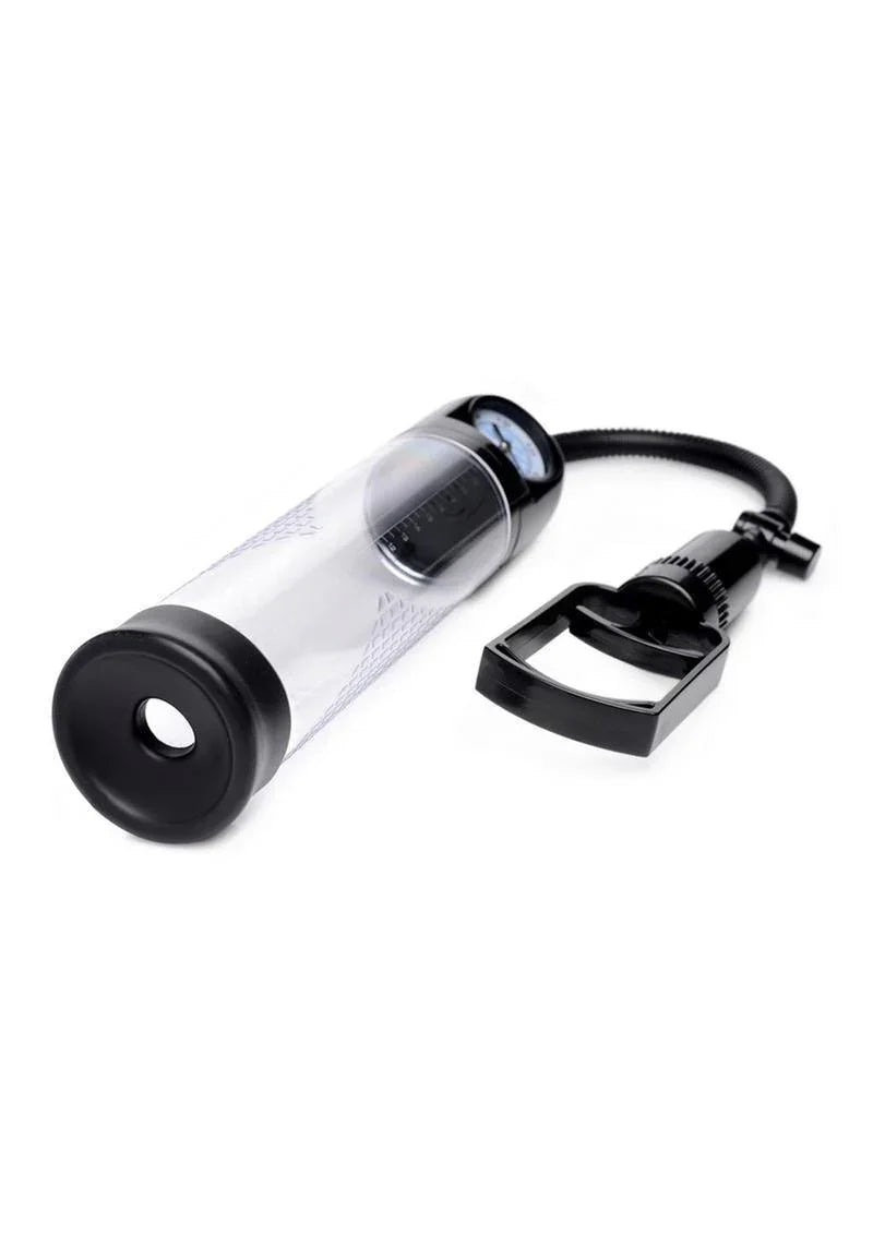 Size Matters Trigger Penis Pump with Built-in Pressure Gauge - Buy At Luxury Toy X - Free 3-Day Shipping