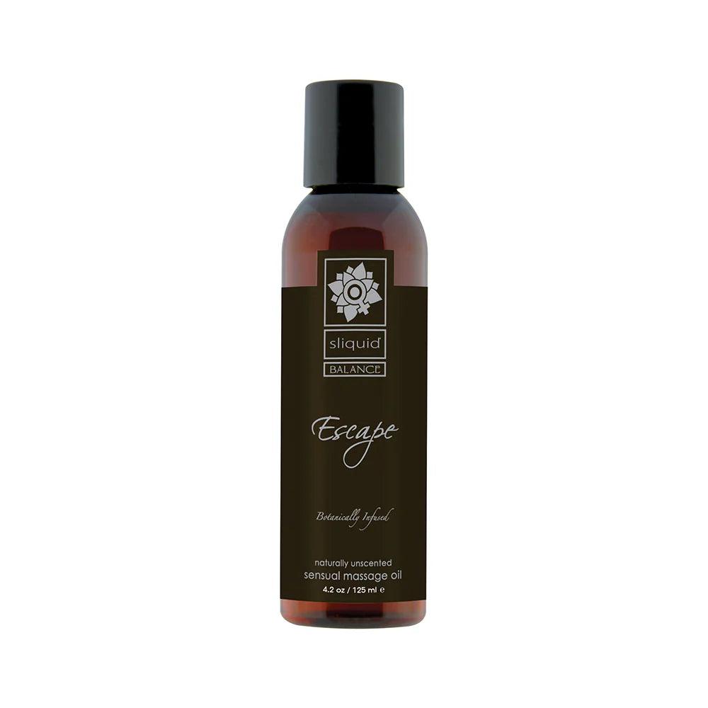 Sliquid Organics Balance Massage Oil Escape (Unscented) - Buy At Luxury Toy X - Free 3-Day Shipping