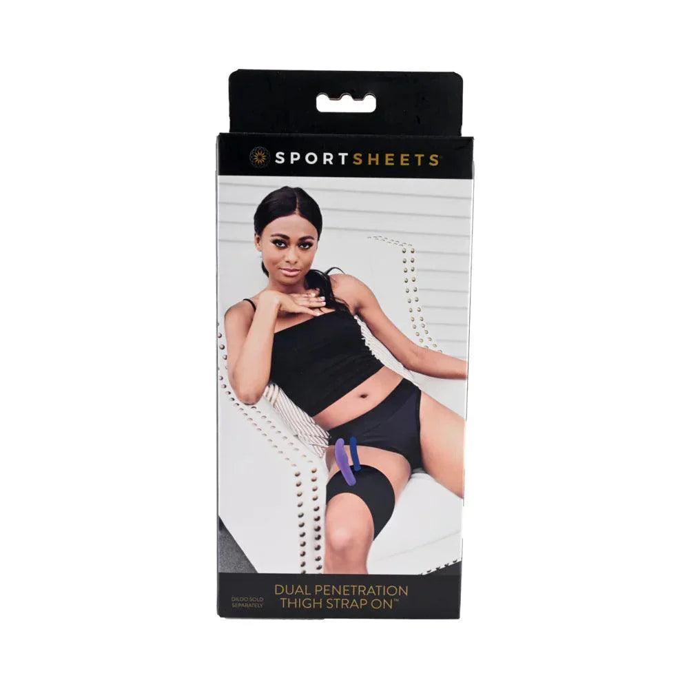 Sportsheets Dual Penetration Thigh Strap-On Harness - Buy At Luxury Toy X - Free 3-Day Shipping