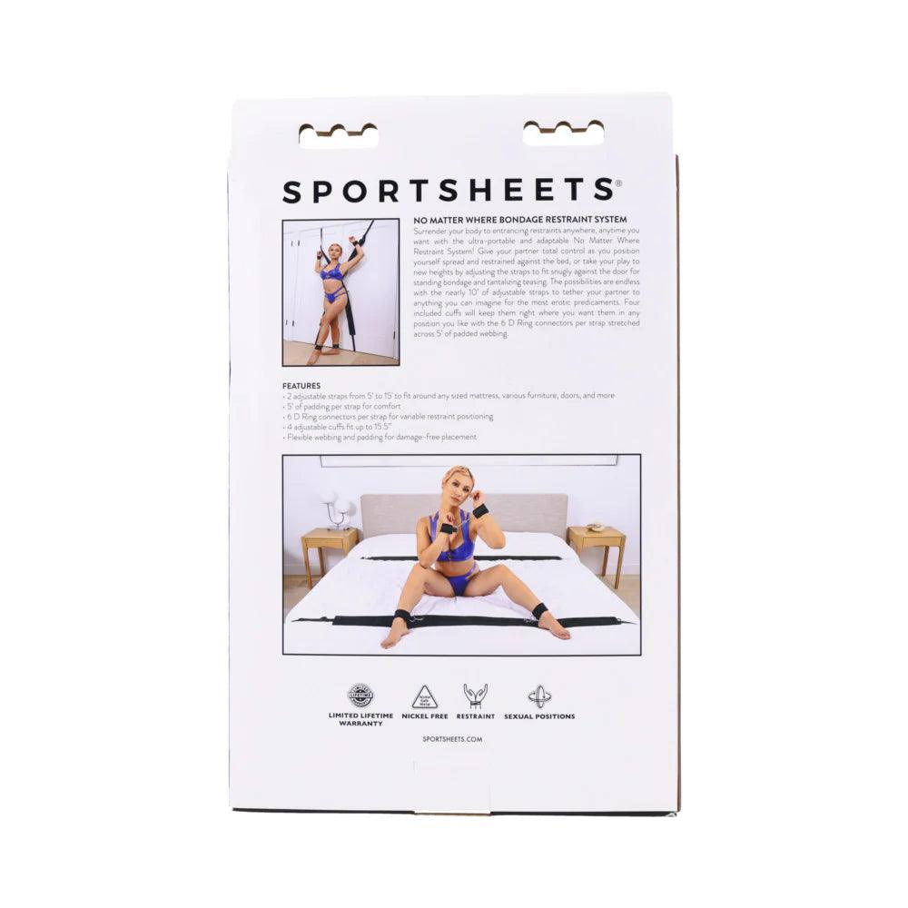 Sportsheets No Matter Where Bondage Restraint System - Buy At Luxury Toy X - Free 3-Day Shipping