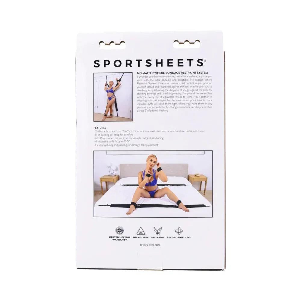 Sportsheets No Matter Where Bondage Restraint System - Buy At Luxury Toy X - Free 3-Day Shipping