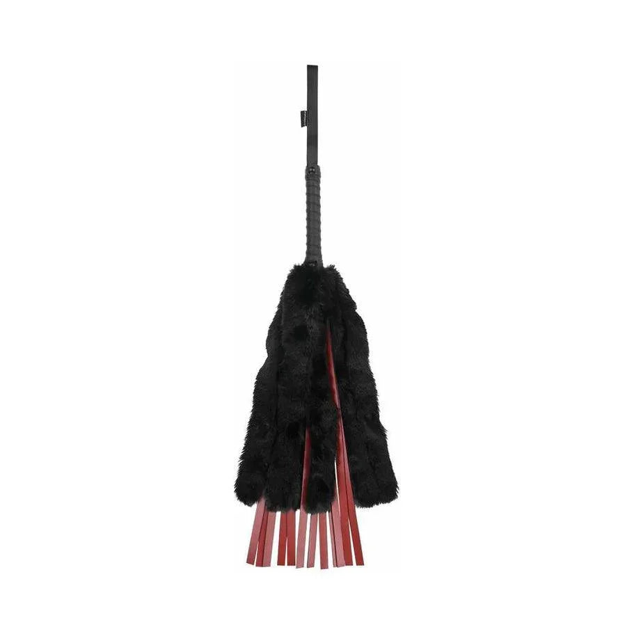 Sportsheets Saffron Faux Fur Flogger with Faux Leather Strands - Buy At Luxury Toy X - Free 3-Day Shipping