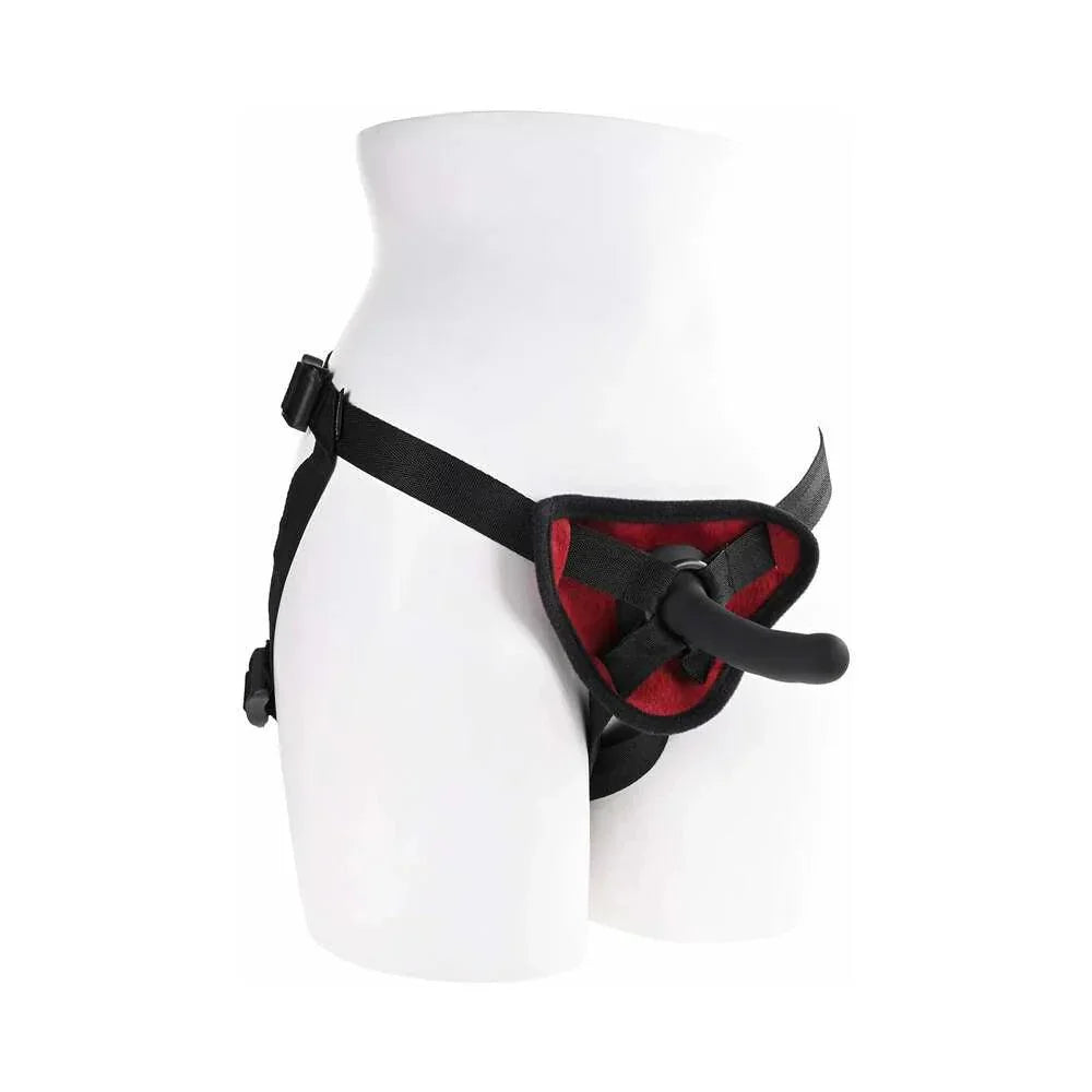 Sportsheets Saffron Silicone Pegging Kit with Adjustable Strap-On Harness & 5 in. Dildo - Buy At Luxury Toy X - Free 3-Day Shipping