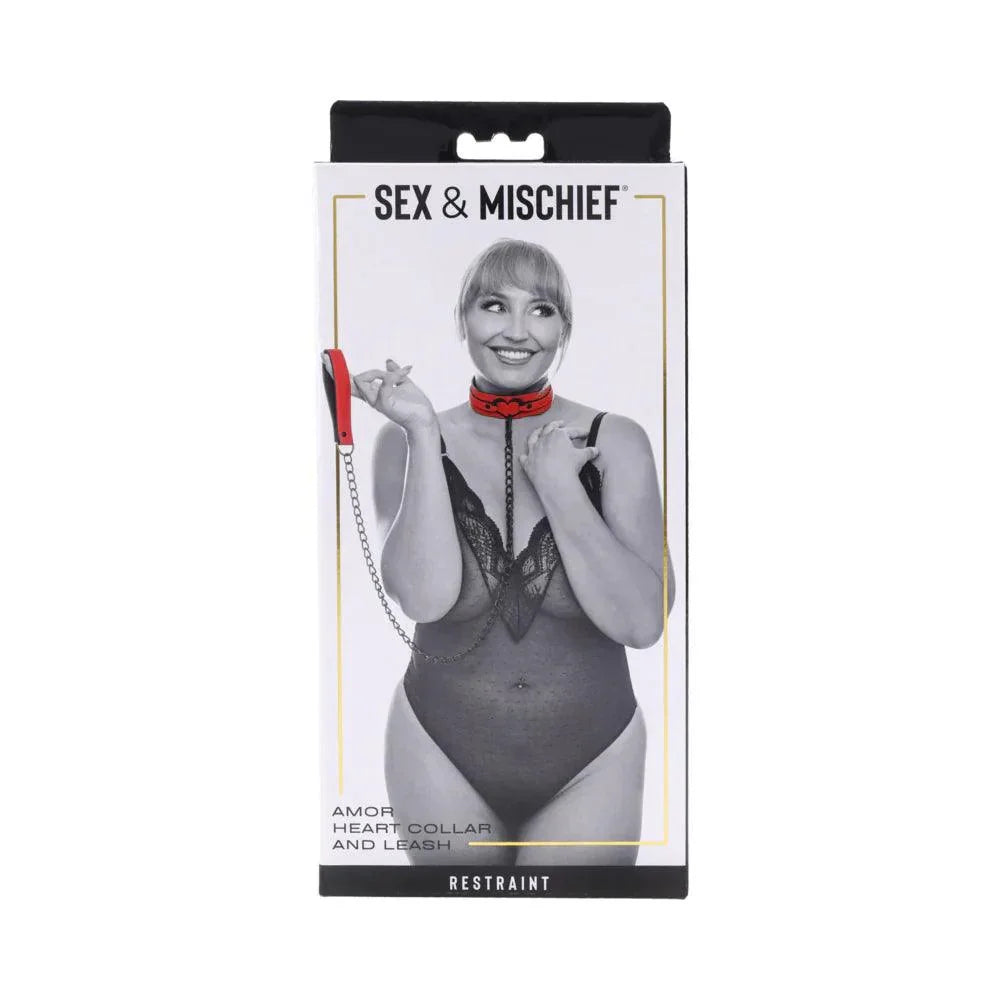 Sportsheets Sex & Mischief Amor Collar and Leash - Buy At Luxury Toy X - Free 3-Day Shipping