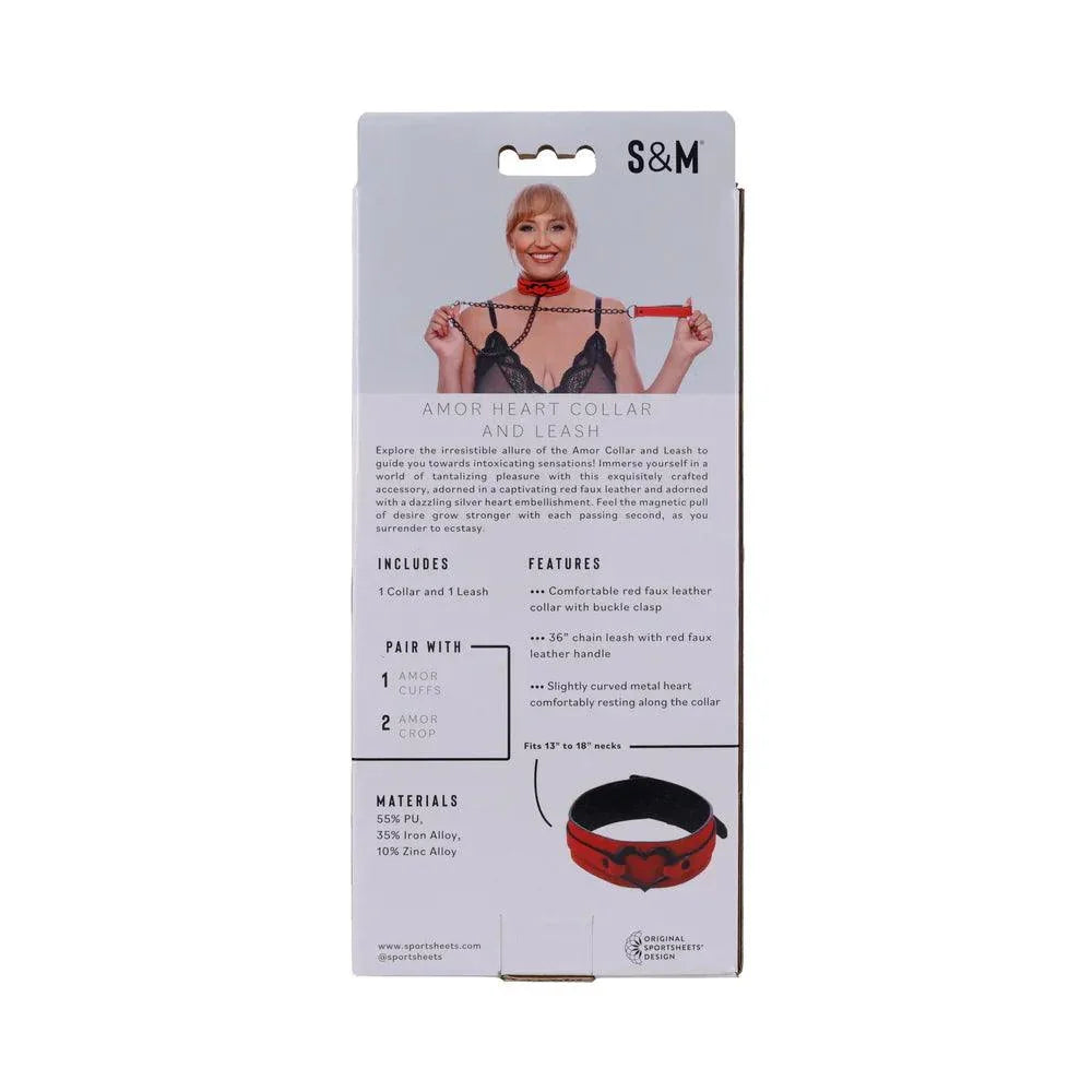Sportsheets Sex & Mischief Amor Collar and Leash - Buy At Luxury Toy X - Free 3-Day Shipping