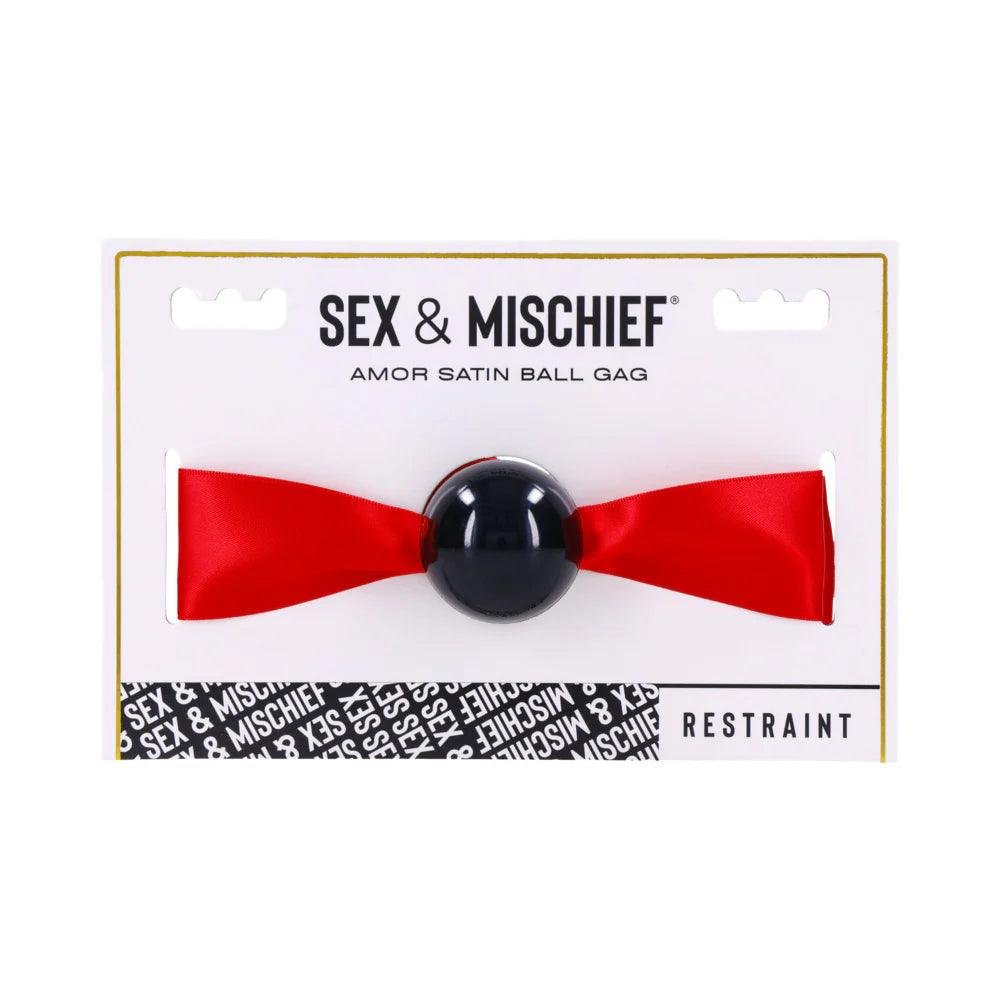 Sportsheets Sex & Mischief Amor Satin Ball Gag - Buy At Luxury Toy X - Free 3-Day Shipping