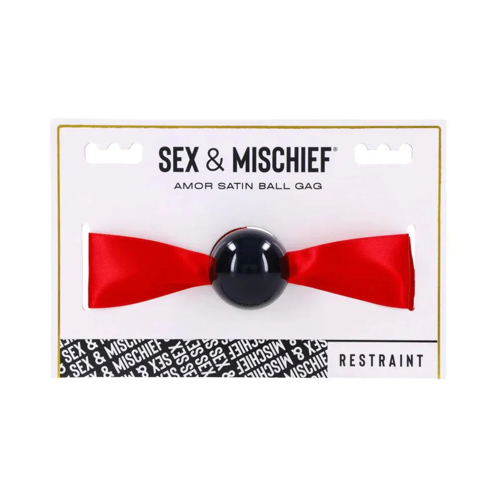 Sportsheets Sex & Mischief Amor Satin Ball Gag - Buy At Luxury Toy X - Free 3-Day Shipping