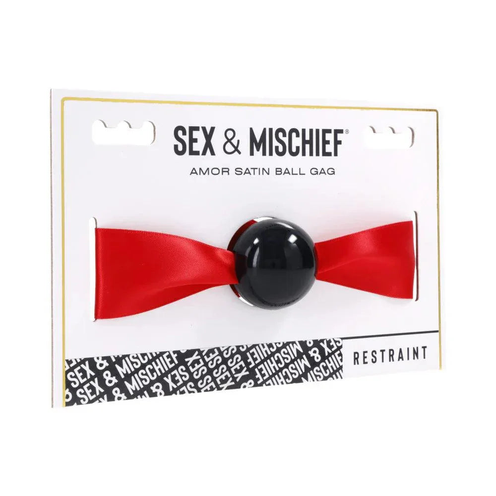 Sportsheets Sex & Mischief Amor Satin Ball Gag - Buy At Luxury Toy X - Free 3-Day Shipping