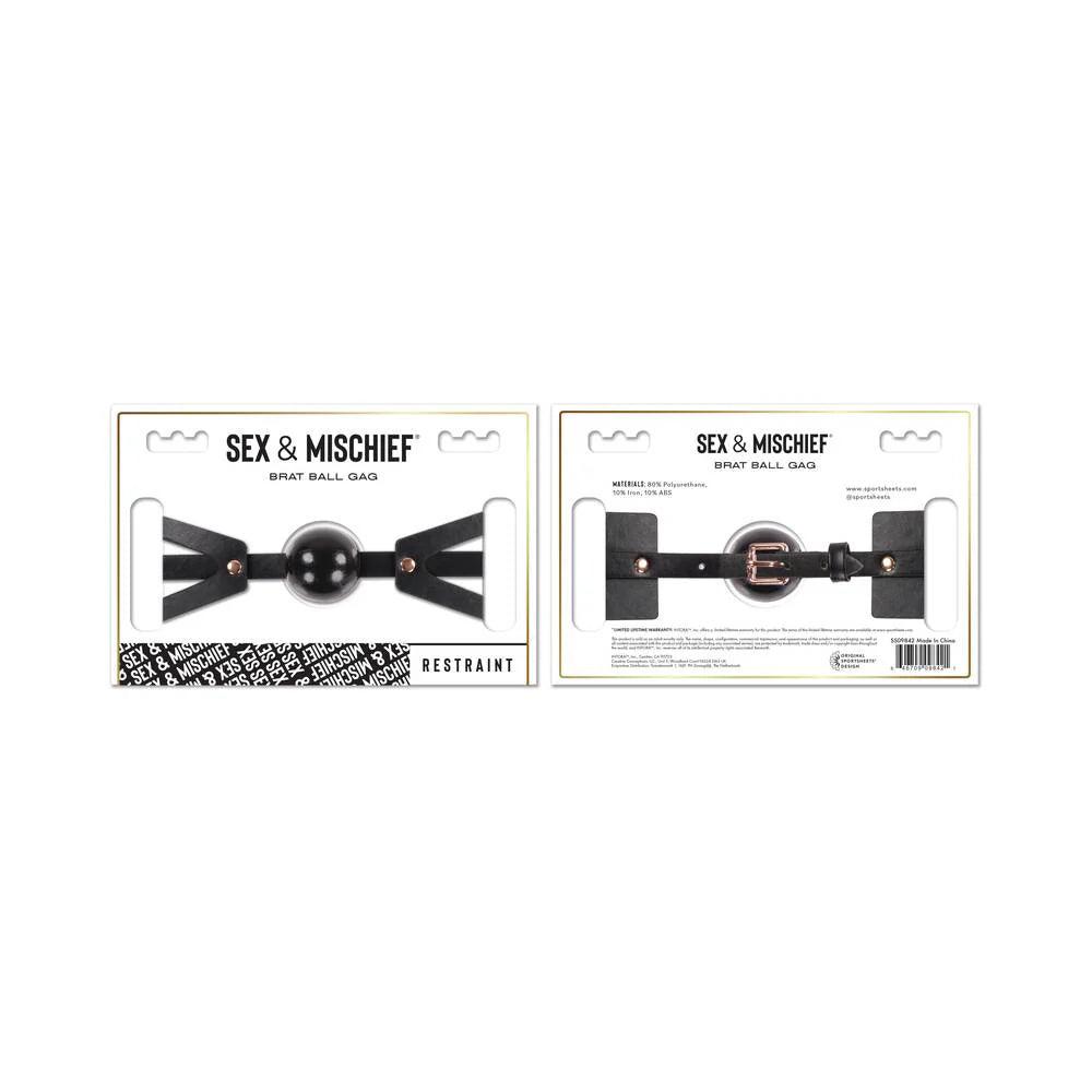 Sportsheets Sex & Mischief Brat Ball Gag - Buy At Luxury Toy X - Free 3-Day Shipping