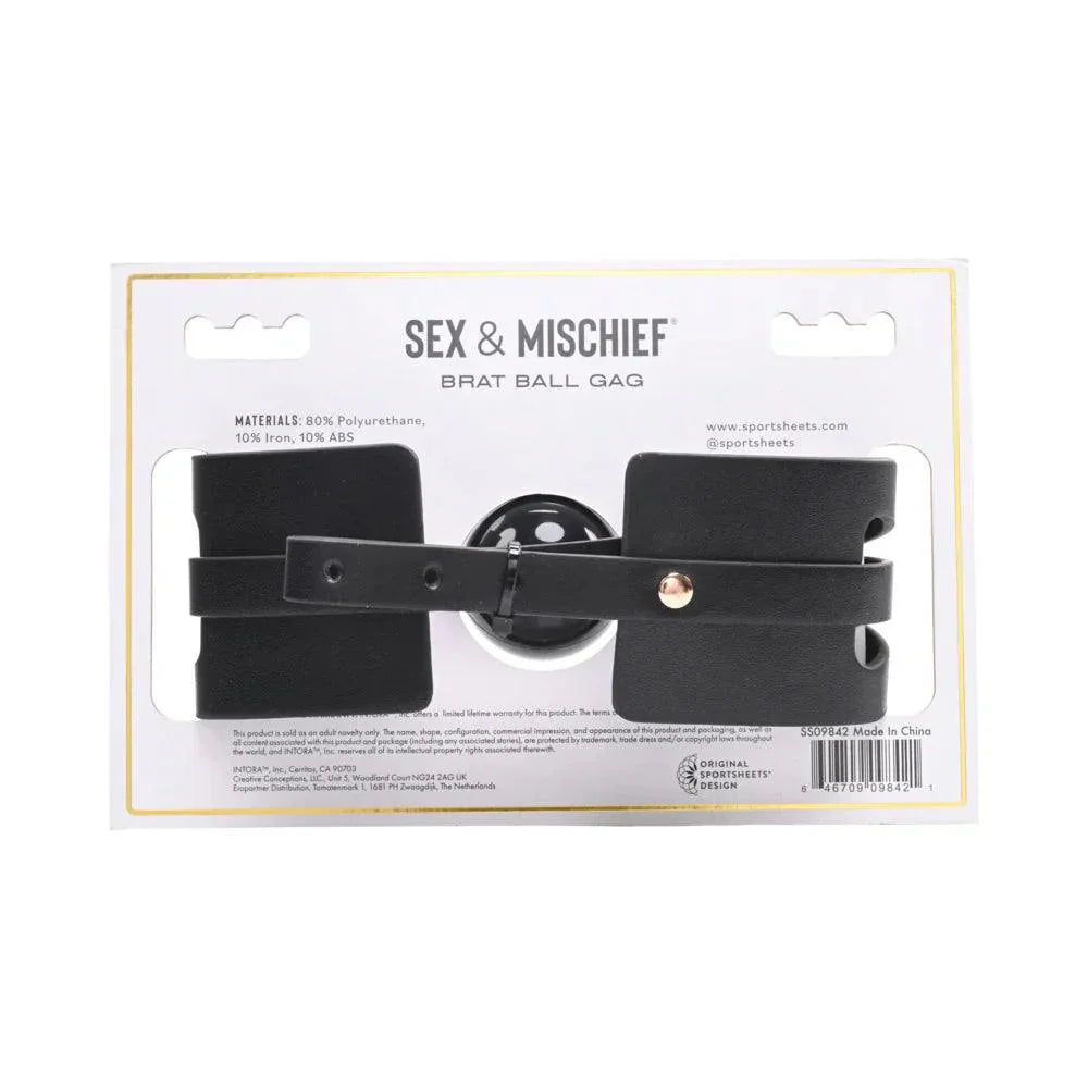 Sportsheets Sex & Mischief Brat Ball Gag - Buy At Luxury Toy X - Free 3-Day Shipping