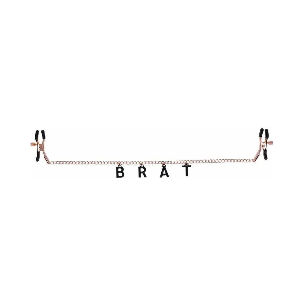 Sportsheets Sex & Mischief Brat Charmed Nipple Clamps - Buy At Luxury Toy X - Free 3-Day Shipping