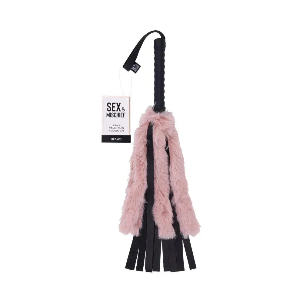 Sportsheets Sex & Mischief Brat Faux Fur Flogger - Buy At Luxury Toy X - Free 3-Day Shipping
