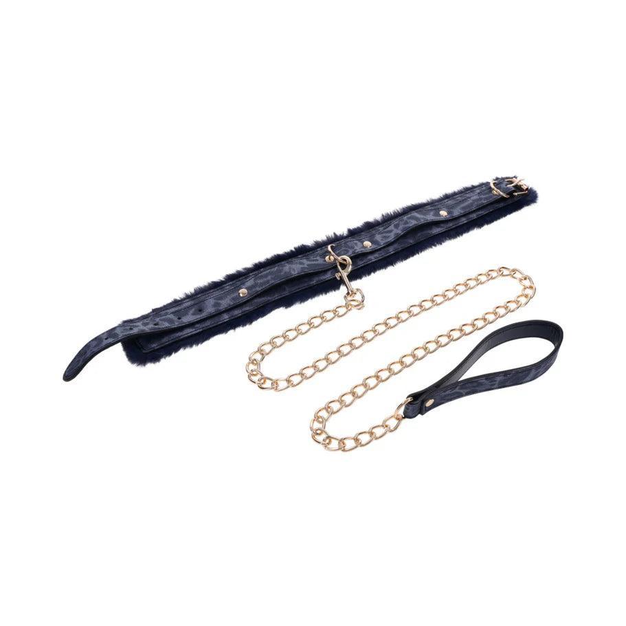 Sportsheets Sex & Mischief Cougar Fur Collar & Leash - Buy At Luxury Toy X - Free 3-Day Shipping