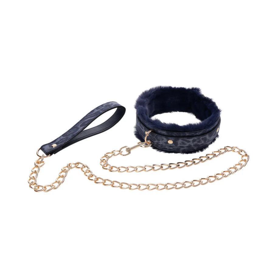 Sportsheets Sex & Mischief Cougar Fur Collar & Leash - Buy At Luxury Toy X - Free 3-Day Shipping