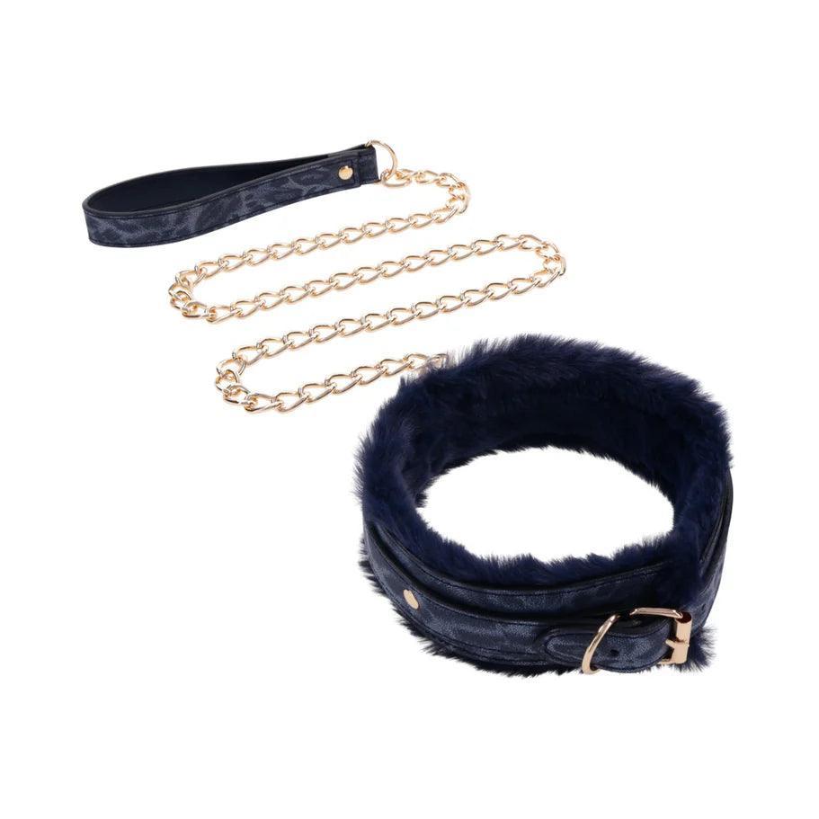 Sportsheets Sex & Mischief Cougar Fur Collar & Leash - Buy At Luxury Toy X - Free 3-Day Shipping