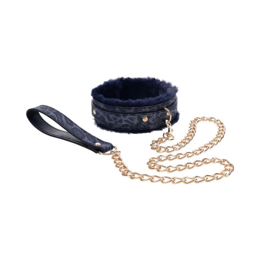 Sportsheets Sex & Mischief Cougar Fur Collar & Leash - Buy At Luxury Toy X - Free 3-Day Shipping