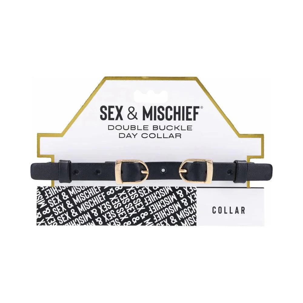 Sportsheets Sex & Mischief Double Buckle Day Collar - Buy At Luxury Toy X - Free 3-Day Shipping