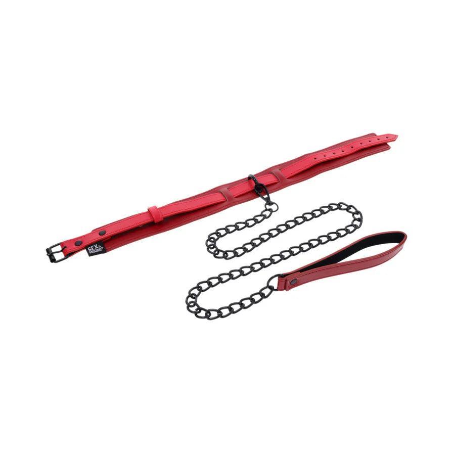 Sportsheets Sex & Mischief Ex's & Oh's Collar and Leash - Buy At Luxury Toy X - Free 3-Day Shipping