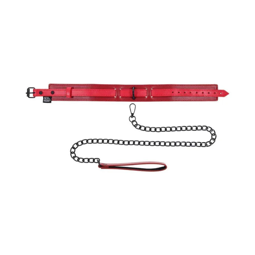 Sportsheets Sex & Mischief Ex's & Oh's Collar and Leash - Buy At Luxury Toy X - Free 3-Day Shipping