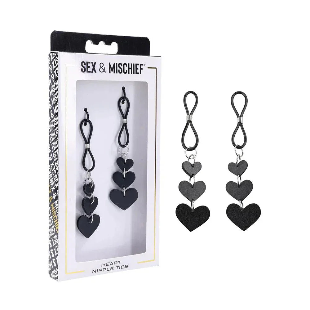 Sportsheets Sex & Mischief Heart Nipple Ties - Buy At Luxury Toy X - Free 3-Day Shipping