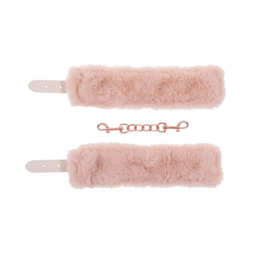 Sportsheets Sex & Mischief Peaches ‘n CreaMe Fur Handcuffs - Buy At Luxury Toy X - Free 3-Day Shipping