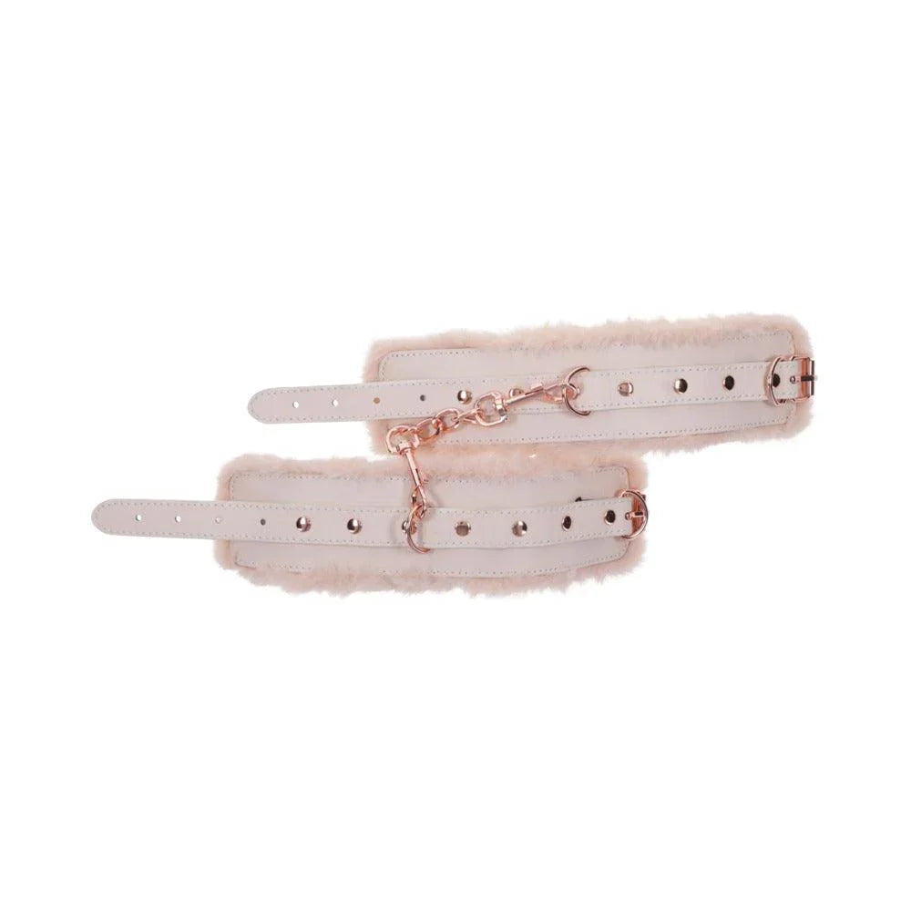 Sportsheets Sex & Mischief Peaches ‘n CreaMe Fur Handcuffs - Buy At Luxury Toy X - Free 3-Day Shipping