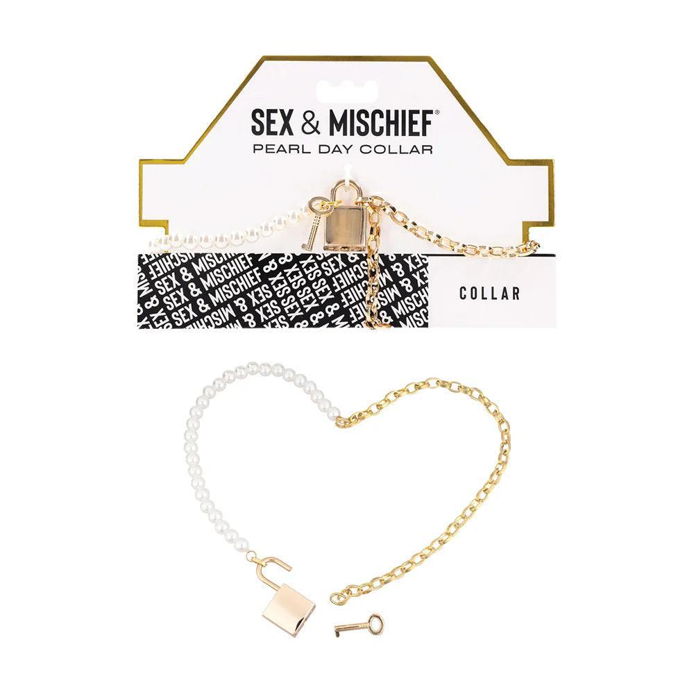 Sportsheets Sex & Mischief Pearl Day Collar - Buy At Luxury Toy X - Free 3-Day Shipping