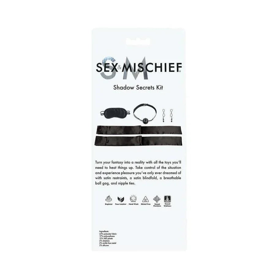 Sportsheets Sex & Mischief Shadow 4-Piece Secrets Kit - Buy At Luxury Toy X - Free 3-Day Shipping
