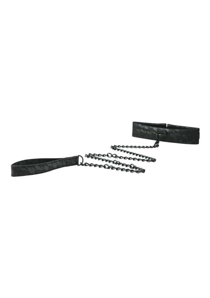 Sportsheets Sincerely Lace Adjustable Collar & Leash - Buy At Luxury Toy X - Free 3-Day Shipping