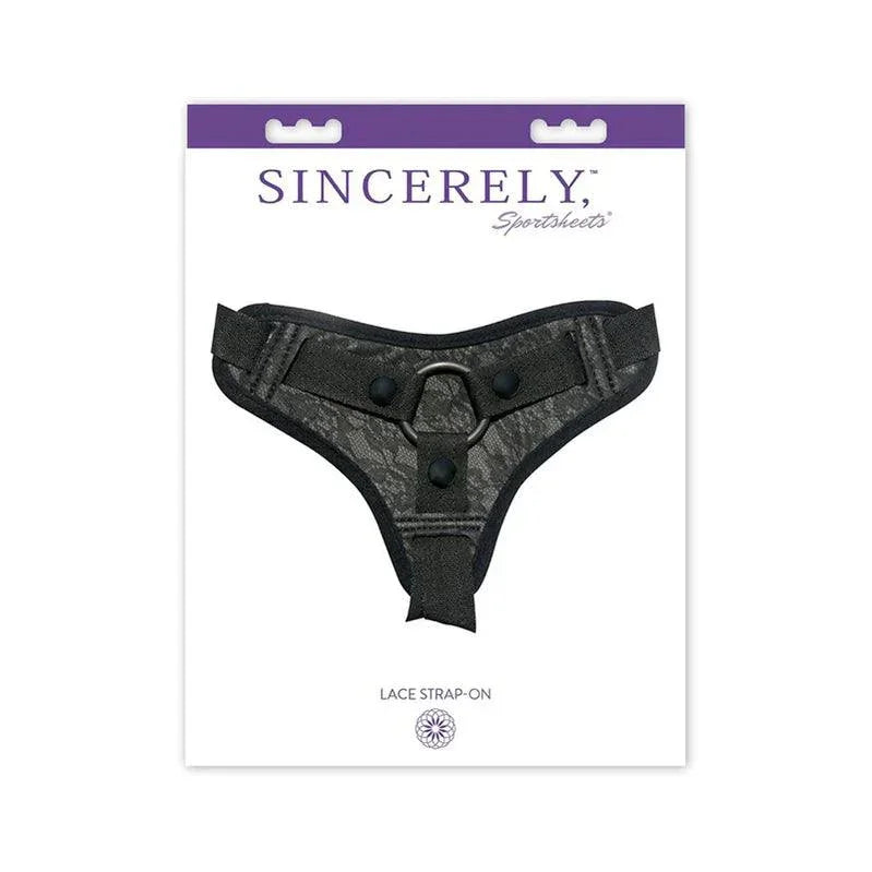 Sportsheets Sincerely Lace Adjustable Strap-On Harness Black - Buy At Luxury Toy X - Free 3-Day Shipping
